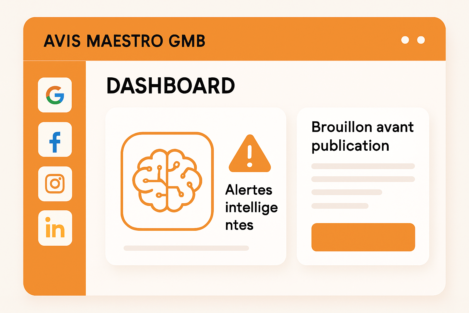 Illustration d’un tableau de bord pour personnaliser réponses automatiques Google fidéliser clients