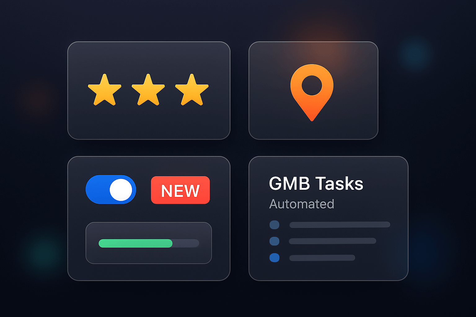 Interface automatisée Google My Business GMB Club avec IA