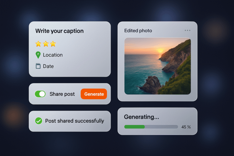IA génération post réseaux sociaux : les outils et méthodes pour votre commerce local