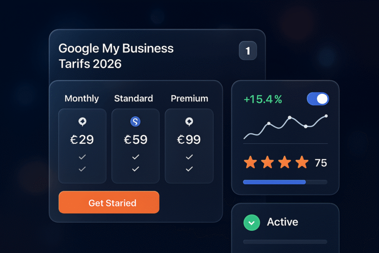 Tarif Google My Business en 2026 : comparez les outils et tarifs essentiels